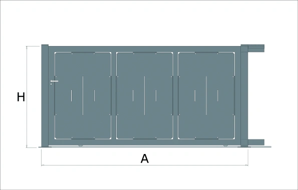 Base (A) 4000 Altezza (H) 1730